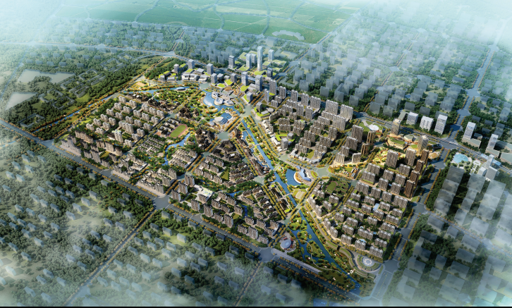 农业发展特色小镇资料下载-[武汉]特色地铁知音小镇景观规划方案设计