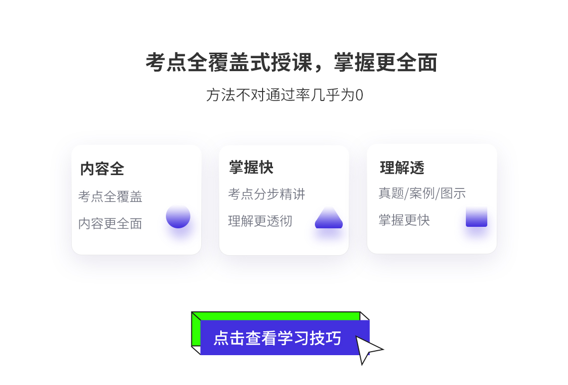 考点全覆盖授课，掌握更全面