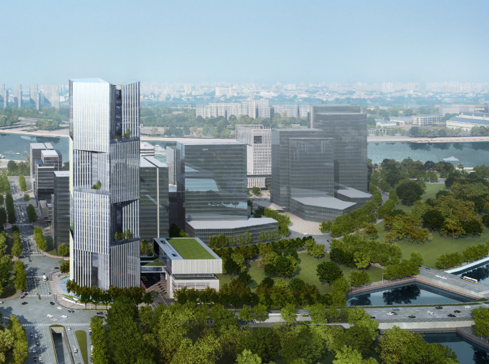 超高玻璃幕墙玻璃吊装方案资料下载-超高新开发银行总部大楼技术标投标方案2020