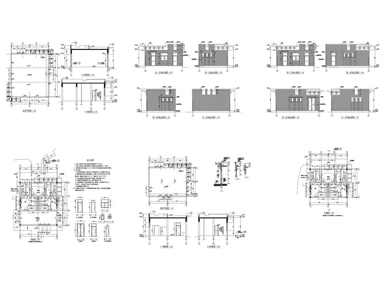 8套公共卫生间建筑施工图集-公共厕所建筑施工图5