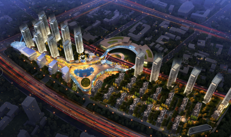 新型都市商业广场景观设计资料下载-[江苏]无锡地铁上盖商业广场景观设计