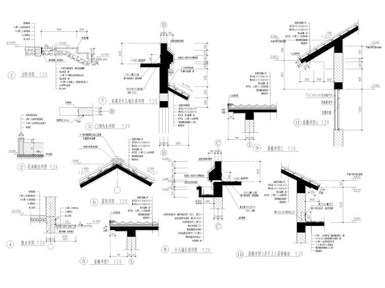 8套公共卫生间建筑施工图集-公共厕所建筑施工图7