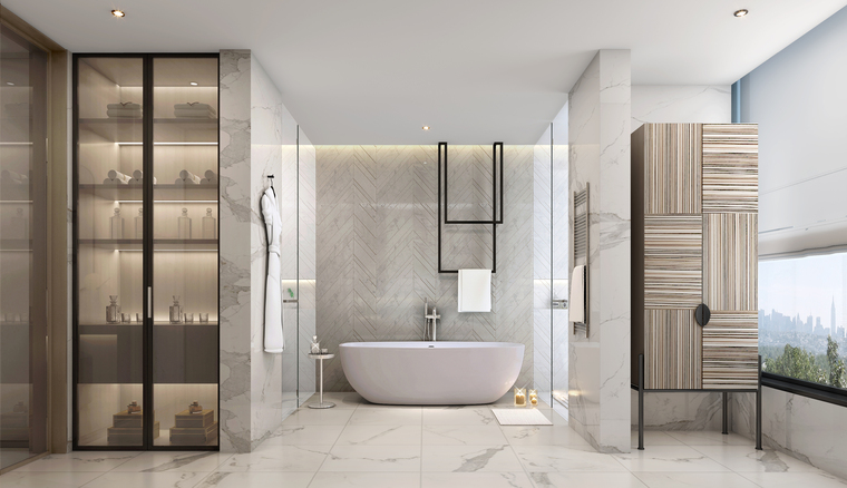 [无锡]江阴1000㎡三层五居别墅样板房施工图-11主卫03