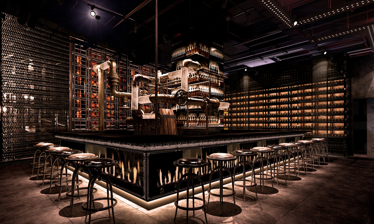 [上海]v-show概念店ktv室内装修设计施工图