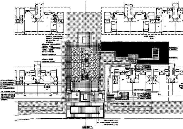 [浙江]新亚洲风格顶豪地产示范区景观施工图-铺装图