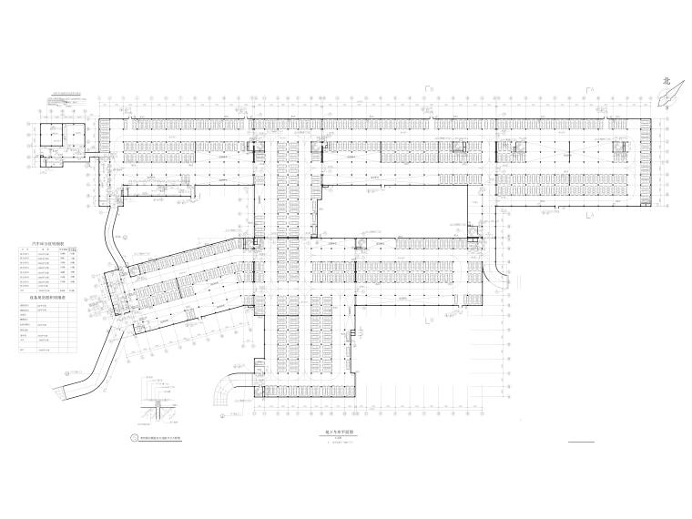 小区停车位模型资料下载-停车位地下车库CAD施工图整理合集