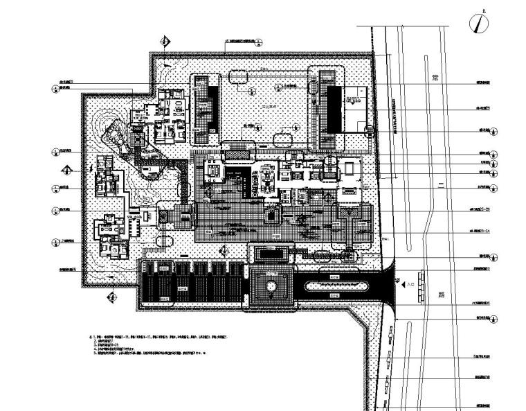 [浙江]杭州现代风示范区景观CAD全套施工图-索引总平面图