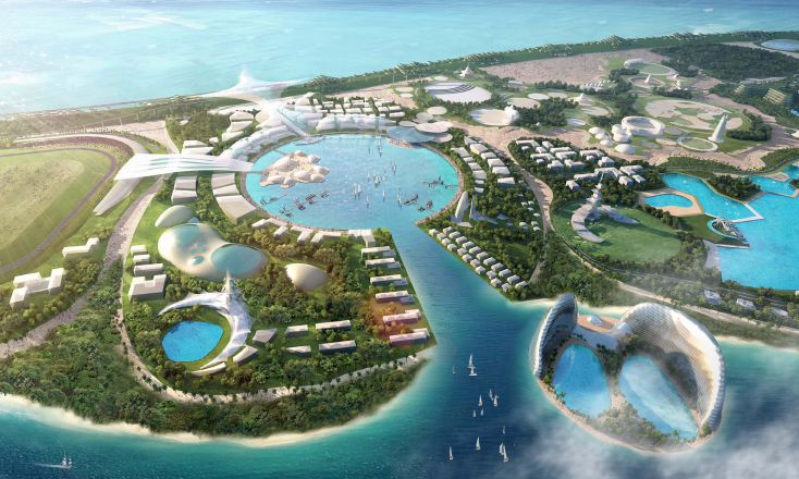 度假区景观CAD资料下载-[海口]岛屿港湾滨海旅游度假区景观设计