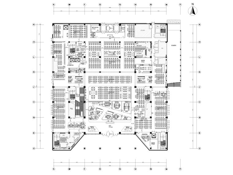 知名企业办公室平面图资料下载-[北京]知名企业办公楼室内装修设计施工图
