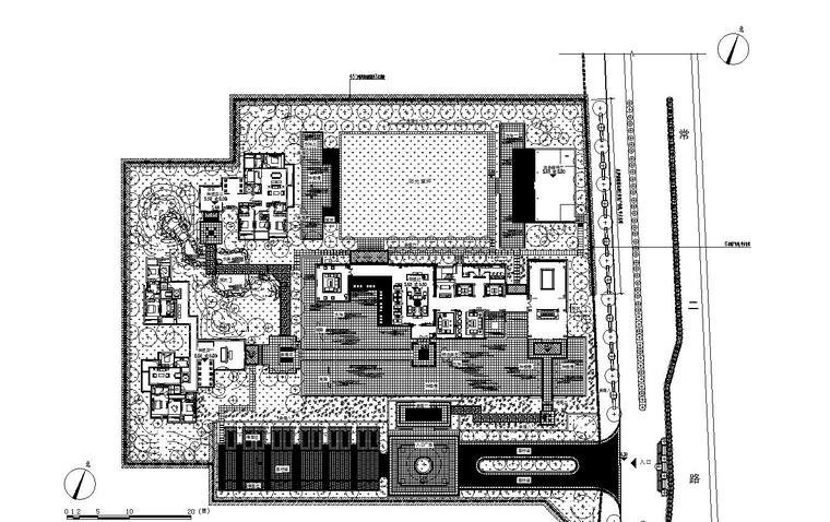 景观示范区施工图cad资料下载-[浙江]杭州现代风示范区景观CAD全套施工图