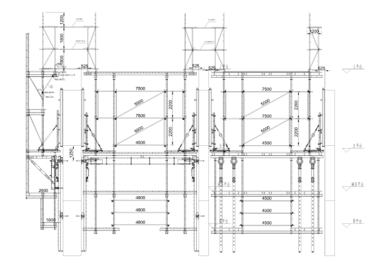 建筑核心筒CAD资料下载-核心筒爬模施工附加方案