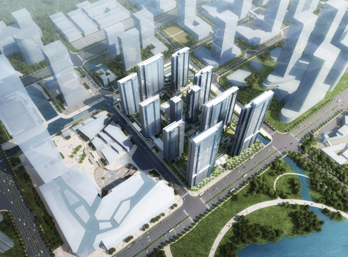 杭州CBD超高层现代公建化立面江景豪宅投标_2