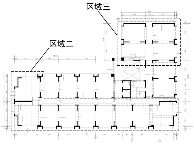 企业高大模板支撑技术培训共享方案(228页)-一层大梁区域图