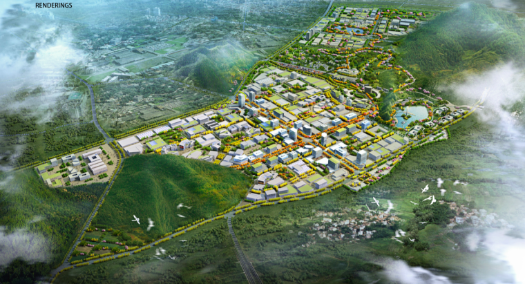 国际科技产业园规划方案资料下载-[浙江]湖州智慧新港智能产业园城市设计规划
