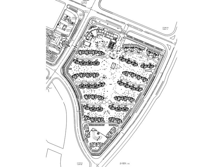 cad门卫室工地资料下载-[广西]社区环境景观照明工程及门卫室图纸