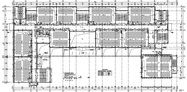 多层教学楼施工图含建筑图资料下载-石家庄某大学教学楼结构施工图CAD含建筑图