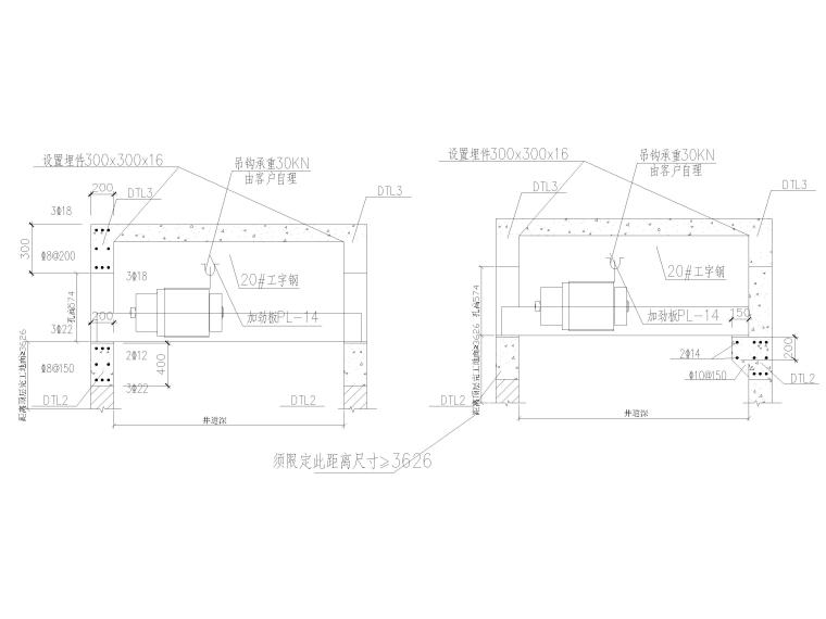 蒙古文化旅游景观设计资料下载-古文化建筑电梯结构详图2017（CAD）