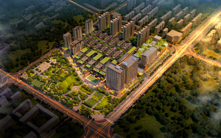 上海绿色工地资料下载-[上海]绿色开放花园式居住区景观设计方案