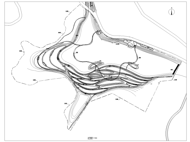 滚水坝结构资料下载-贵州滨水休闲湿地公园CAD施工图+实景照片