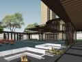 新中式风格启动区住宅建筑模型设计