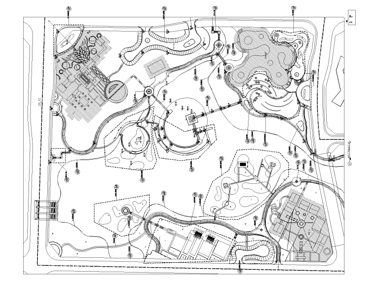 座凳座椅cad资料下载-[重庆]生态湿地公园设计CAD施工图+实景