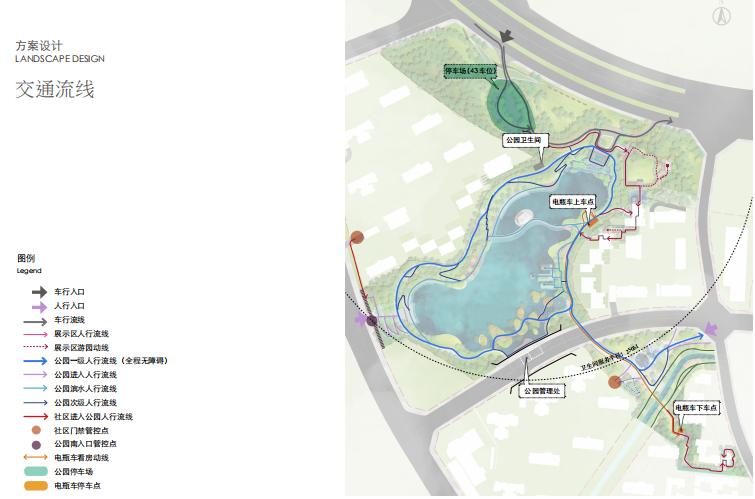 公园交通流线图图片