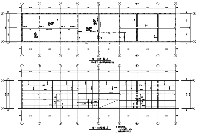 室内消防水池及水泵资料下载-水泵房消防水池混凝土结构施工图CAD
