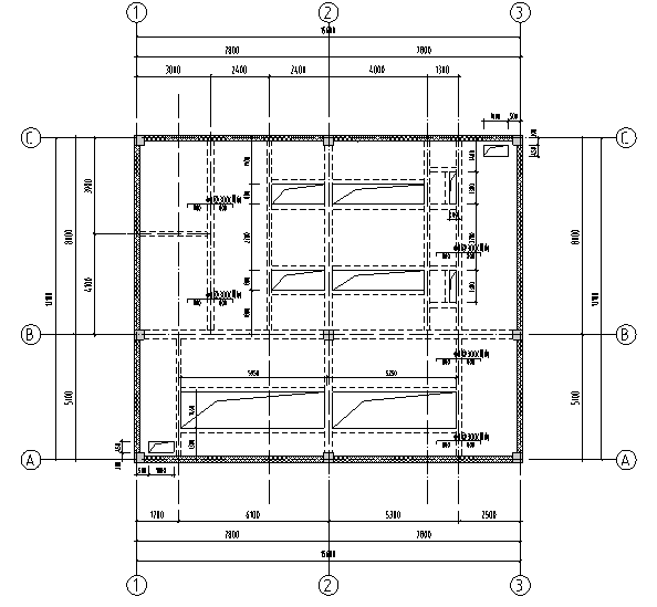 变电站屋面资料下载-某园区变电站混凝土框架施工图CAD