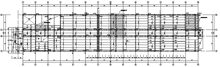 三层框架办公资料下载-三层混凝土框架办公楼加固施工图CAD
