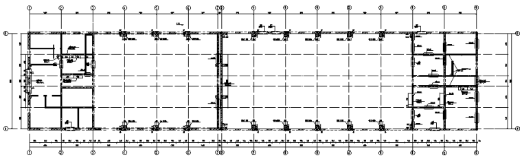 陕西展馆施工图资料下载-二层车间改展览馆混凝土加固施工图CAD