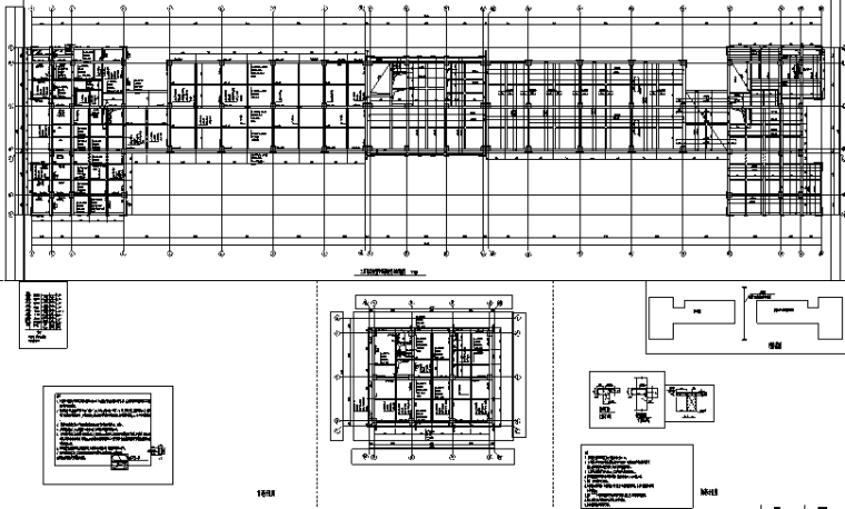 4层办公楼结构平面施工图资料下载-北京某四层办公楼混凝土框架结构施工图CAD