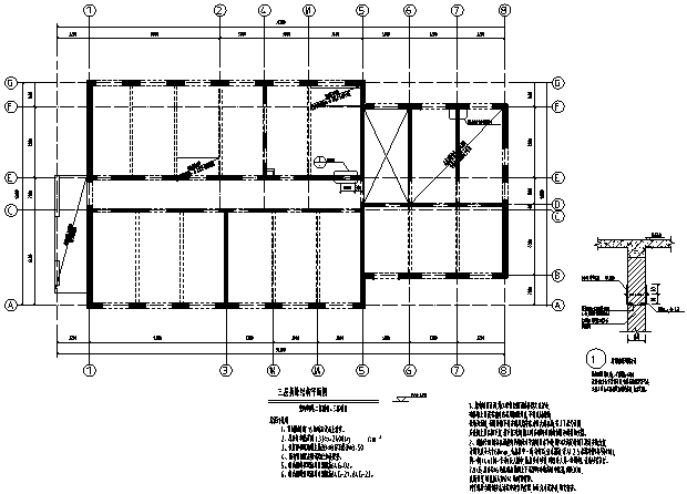 学校建筑施工图方案资料下载-三层学校建筑改物业办公加固改造施工图CAD