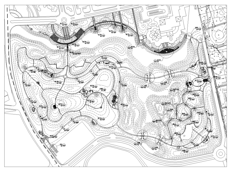 湿地溢水口施工图资料下载-[湖南]湿地休闲公园方案+CAD施工图