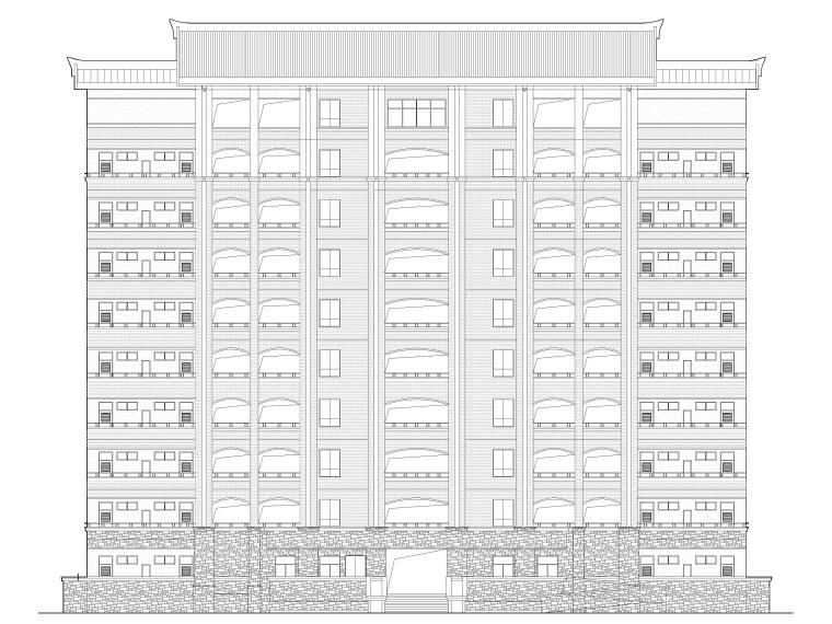 建筑施工平面图内容资料下载-​[福建]东山高中教师宿舍楼高层建筑施工图