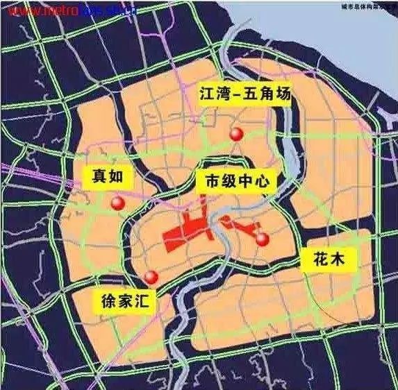 中国长期路网规划资料下载-城市规划案例——上海杨浦区江湾-五角场