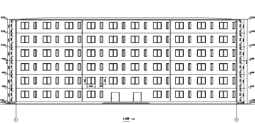 六层单元住宅楼立面图图片