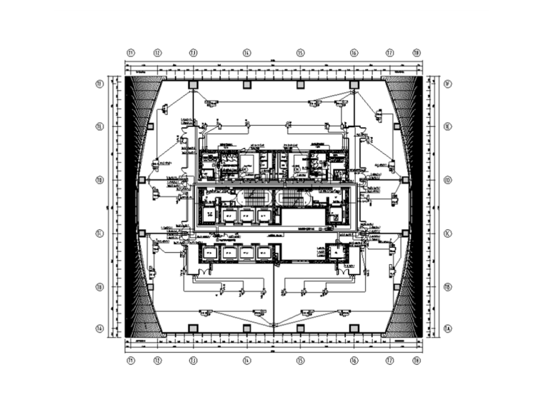 34层电气图纸资料下载-天津写字楼标准层精装电气施工图