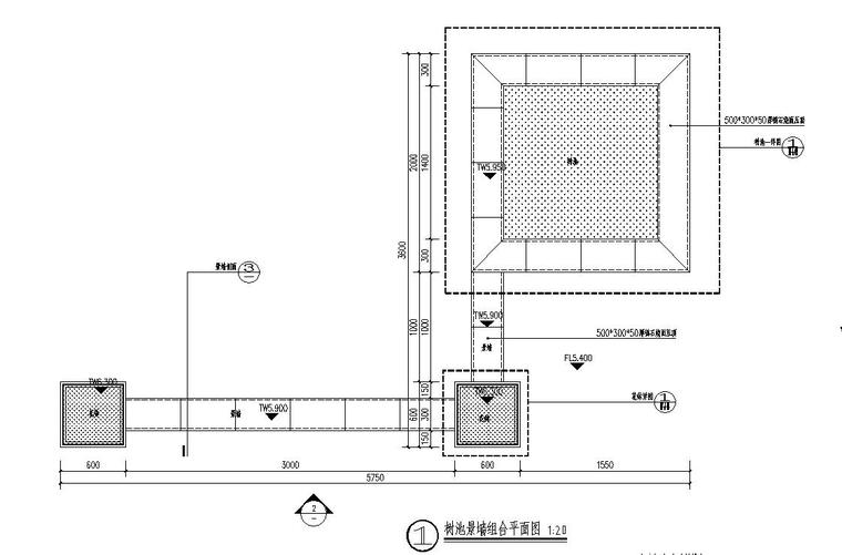 新中式住宅小区入口资料下载-住宅小区入口花钵矮墙详图设计