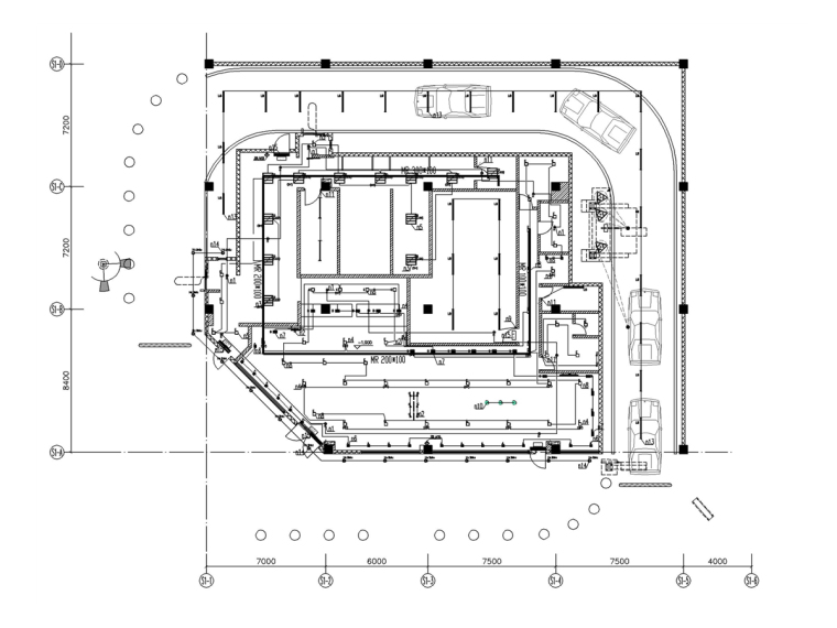 快餐店装修效果图施工图资料下载-车站快餐店室内电气施工图（2015）