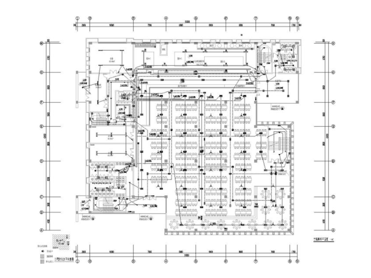 喜来登酒店平面施工图资料下载-[一键下载]8套餐厅/食堂电气施工图合集