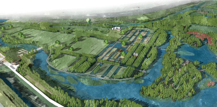 郑州市湿地公园资料下载-[山东]特色湿地公园田园区景观设计方案
