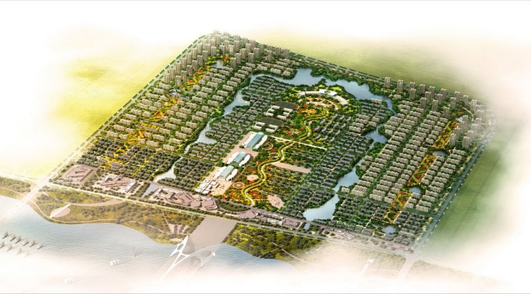 现代风景园林设计理念资料下载-[河北]现代风景园林城市规划设计方案