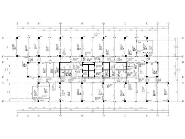 混凝土挡墙结图资料下载-[郑州]22层框剪结构产业园孵化器结施图2015