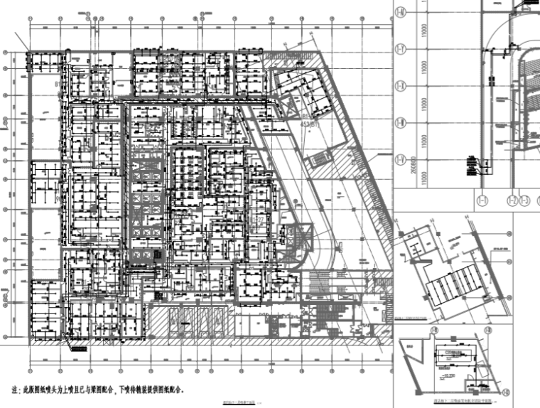 大型地下超市设计图资料下载-[山东]高层酒店式商务公寓给排水消防设计图
