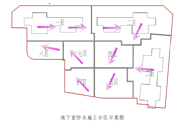 地下室防水施工分区示意图.png