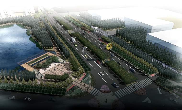 2020城市景观大道设计资料下载-[湖北]滨江大道景观深化设计