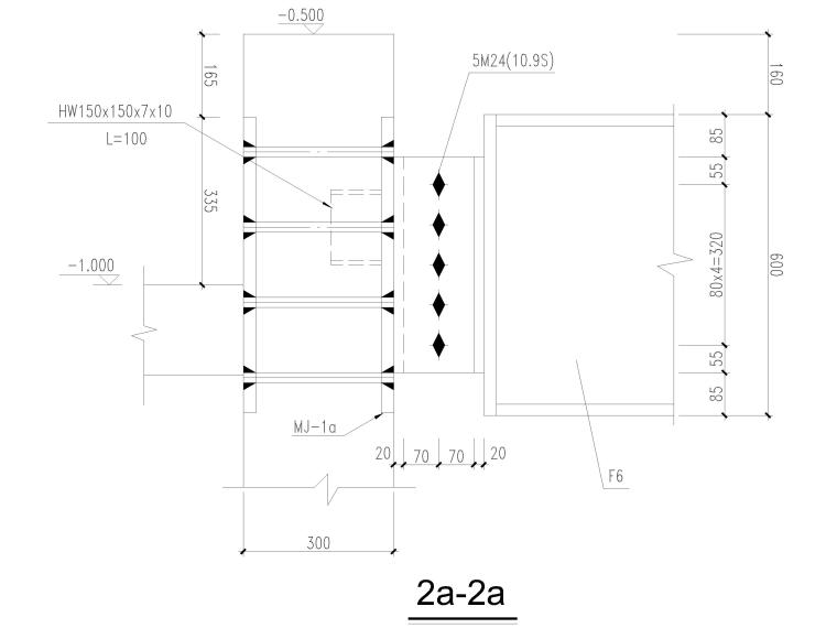 玻璃桥玻璃构造大样资料下载-玻璃钢桥大样图（CAD）