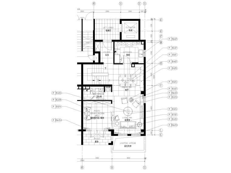 现代复式别墅效果图资料下载-[上海]222㎡现代二层三居室复式别墅施工图
