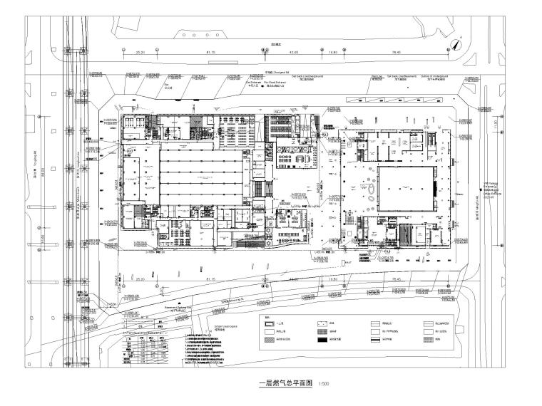 设计布置施工平面图资料下载-美术馆厨房燃气平面图设计2019