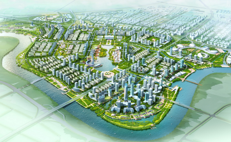 宁波规划展览管2021资料下载-[宁波]滨江新区城市规划设计